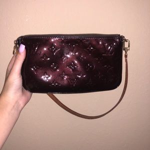 Louis Vuitton Purse, Dark Purple Imperfect Cond.